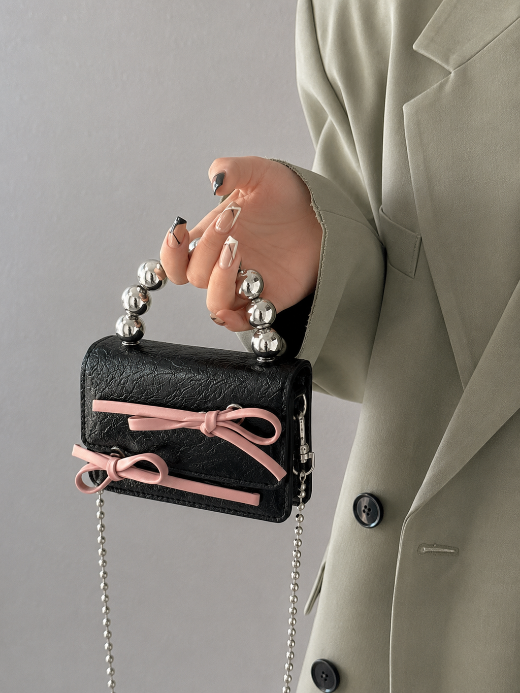 Mini-Tasche Rosé Coquette